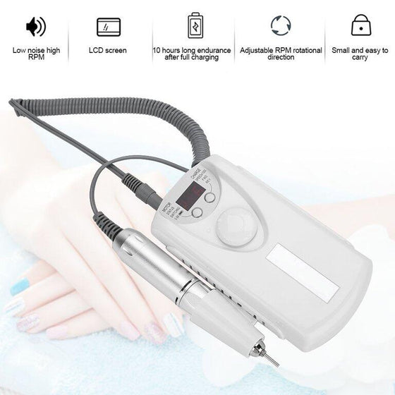 Esmaltadora de uñas 12000 RPM USB-C