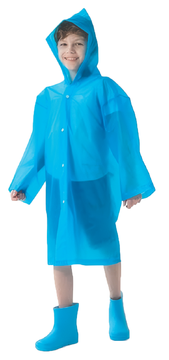 Chubasquero infantil impermeable con capucha