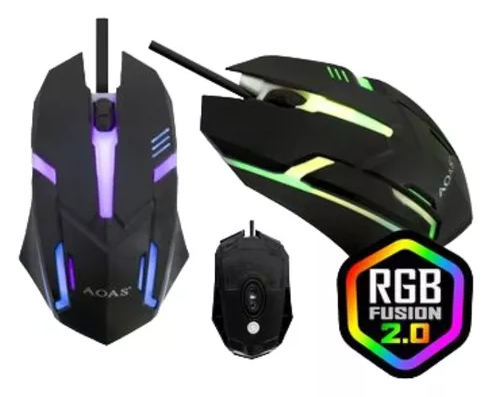 Ratón V02 ergonómico con RGB