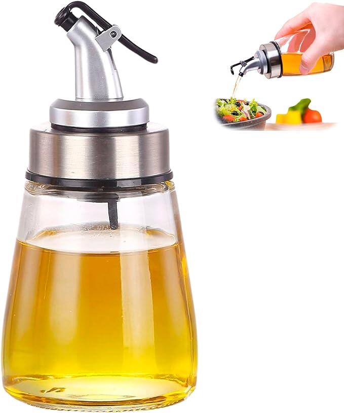 Dispensador de aceite antigoteo de vidrio
