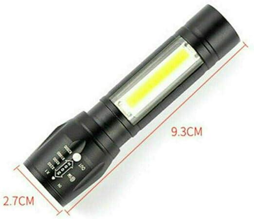 Mini linterna táctica USB compacta