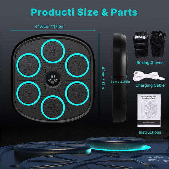 Máquina de boxeo musical para casa