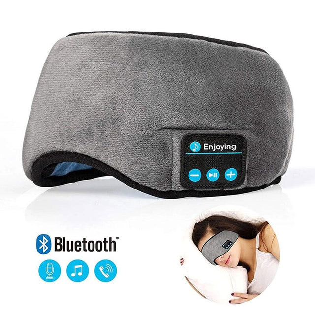 Antifaz con auriculares bluetooth para dormir