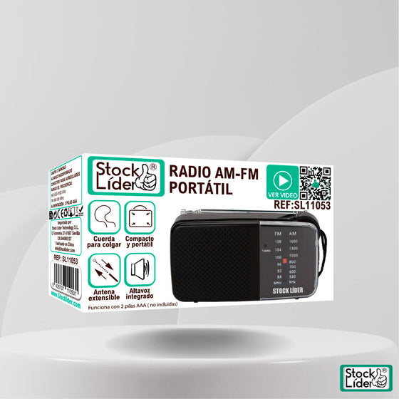 Radio AM FM portátil compacta