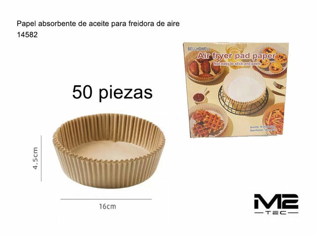 Papel para Freidora de Aire Absorbente