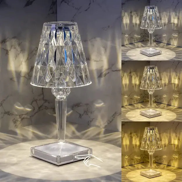 Luz de ambiente con efecto diamante
