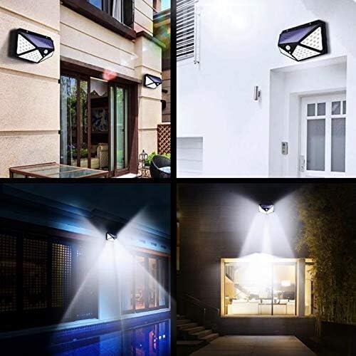 Lámpara solar 100 LED exterior con sensor