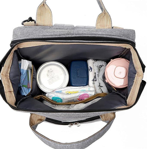Mochila pañales plegable con cambiador