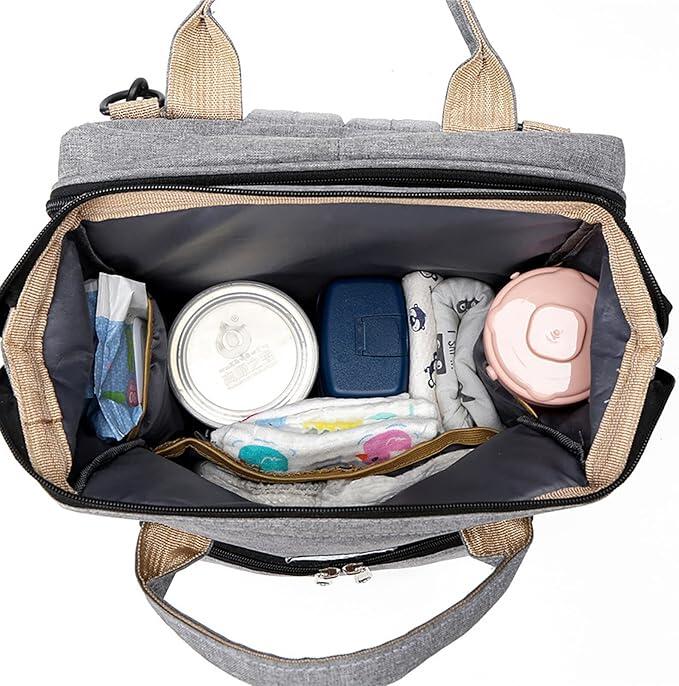 Mochila pañales plegable con cambiador