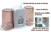 Soporte cepillo dientes con dispensador