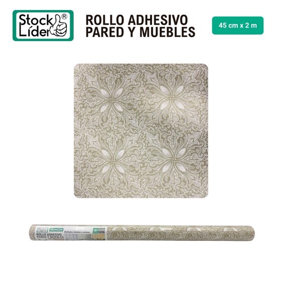 Rollo adhesivo pared y muebles 45x2 m