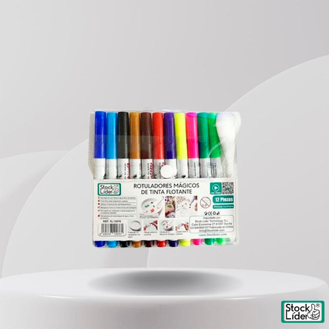 Rotuladores de agua 12 pcs para dibujos flotantes