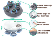 Masajeador portátil para cuero cabelludo