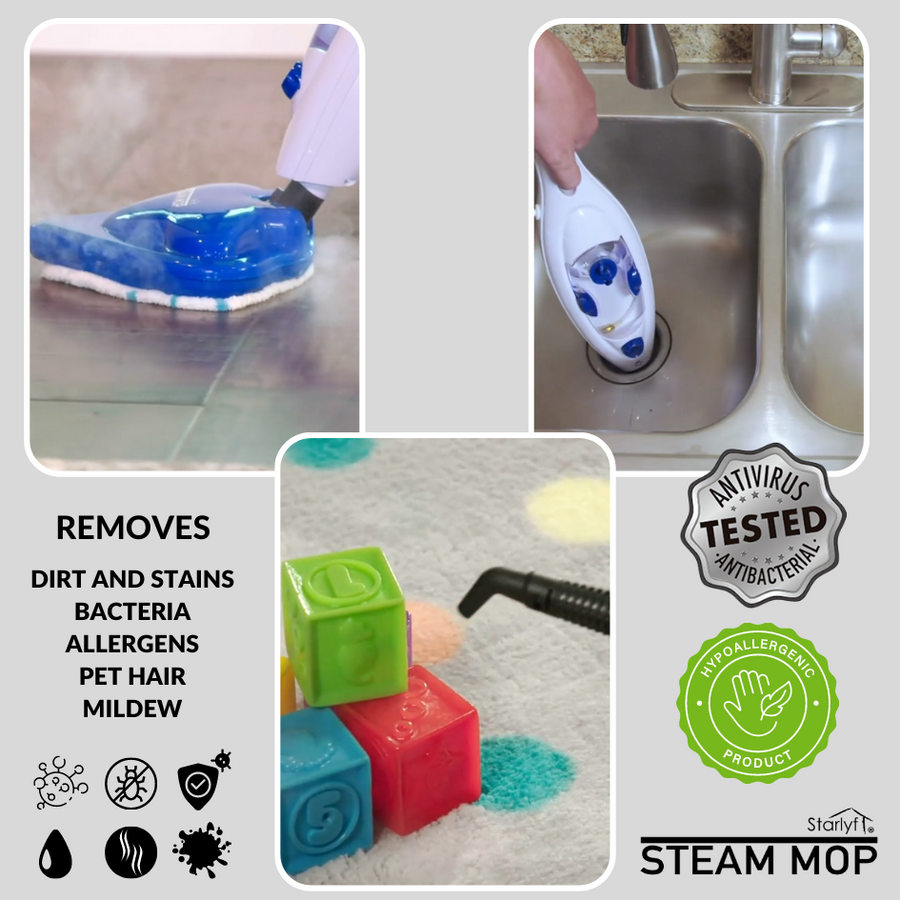 Mopa a vapor multifunción para casa