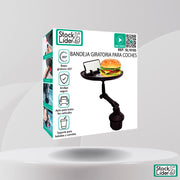 Soporte con bandeja para coche ajustable