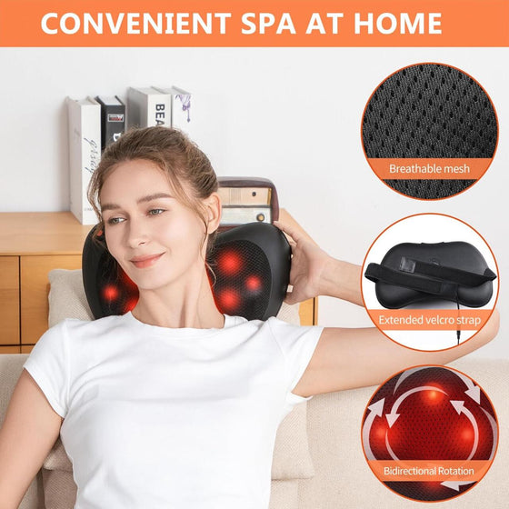 Cojín masaje shiatsu con calor | Novarso