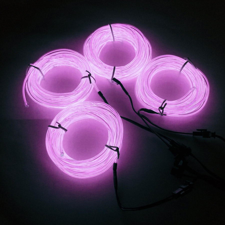 Cable flexible neón rosa 3 metros