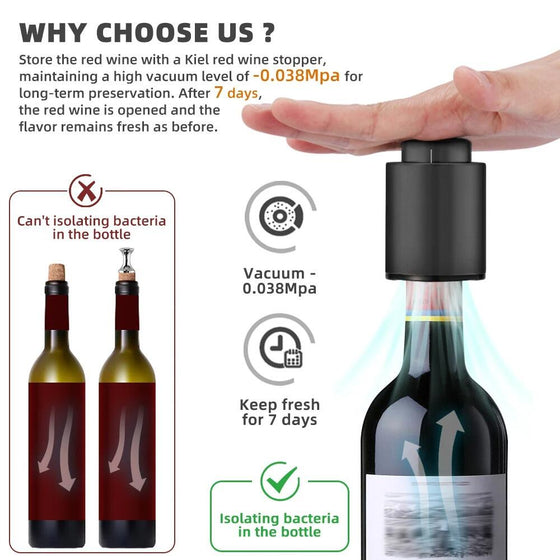 Tapón de Vino al Vacío para Conservar Aroma