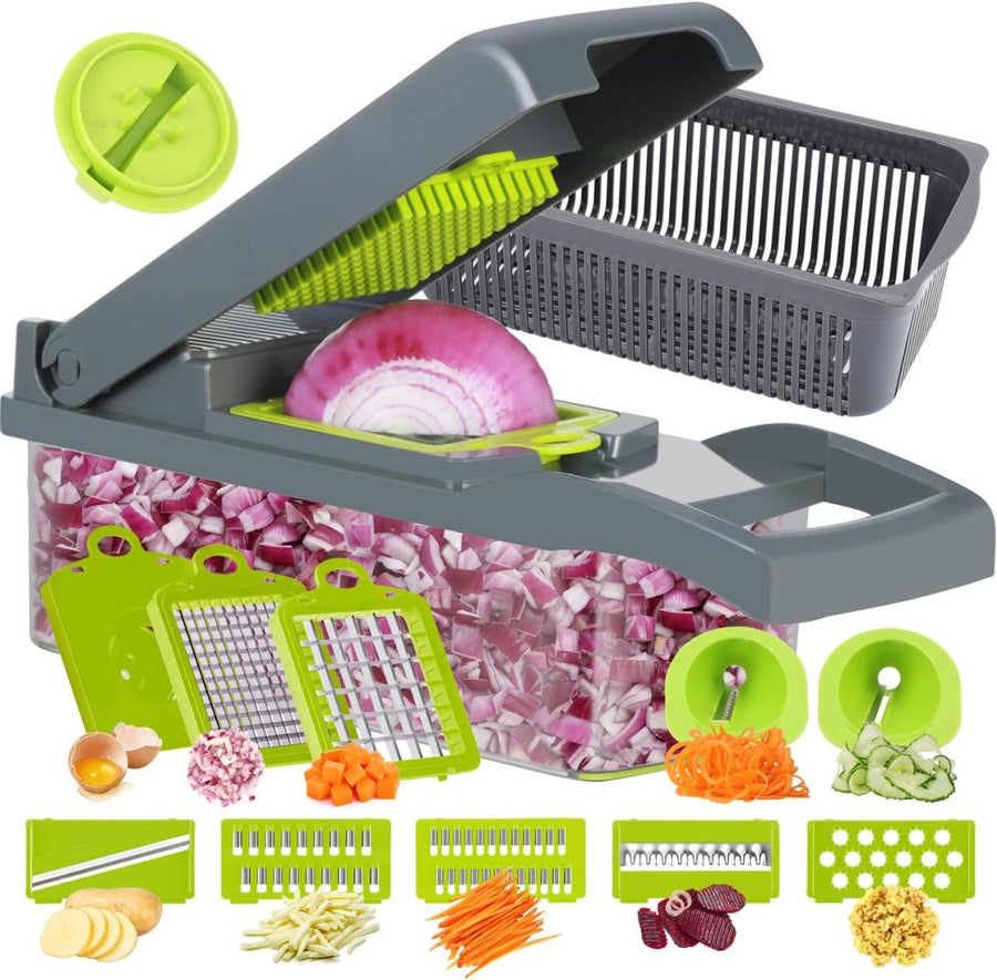 Picador de verduras 14 en 1 mandolina
