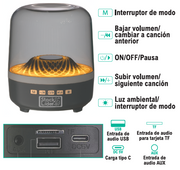 Altavoz RGB Bluetooth con luces LED
