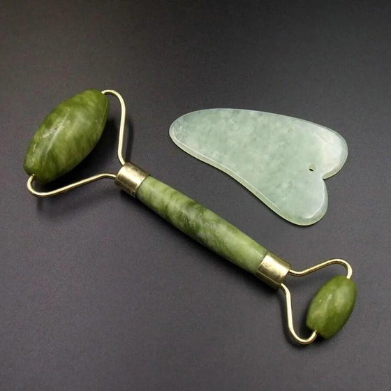 Rodillo de Jade y Gua Sha Facial