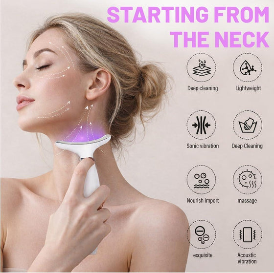 Masajeador facial antiarrugas lifting LED