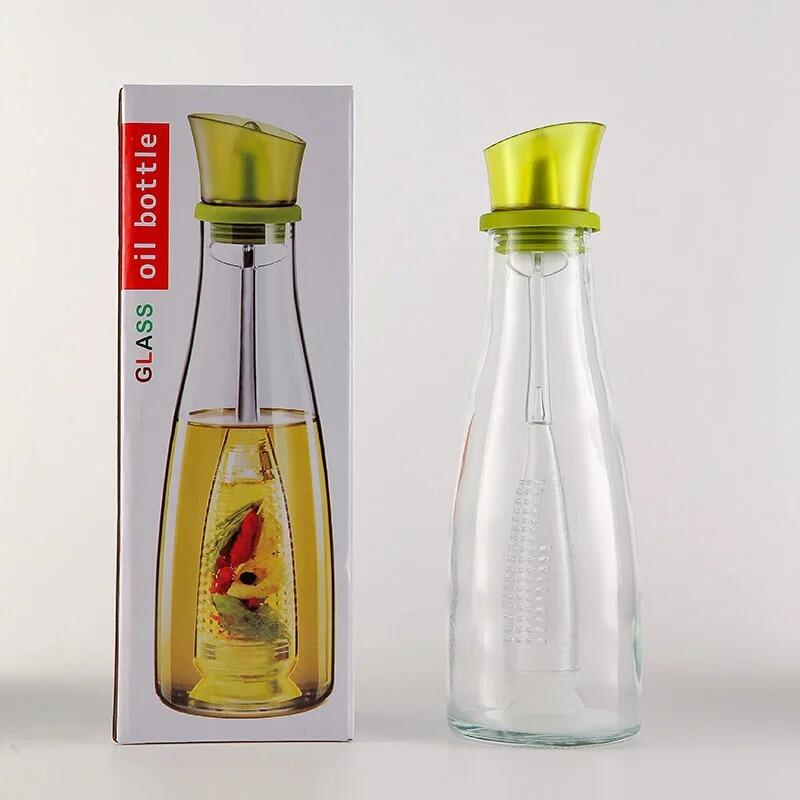 Aceitera antigoteo de vidrio borosilicato