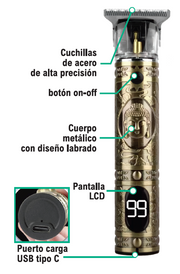 Maquinilla cortapelo con pantalla LCD
