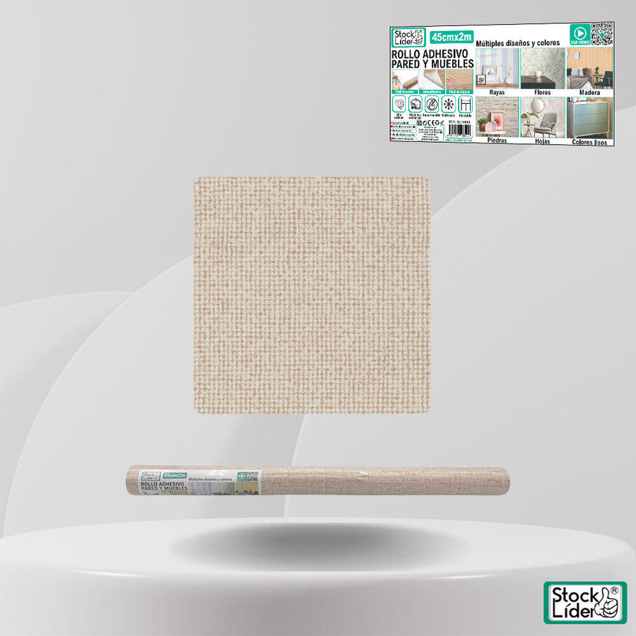 Rollo adhesivo pared y muebles 45x2m