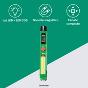 Mini linterna LED COB compacta y magnética