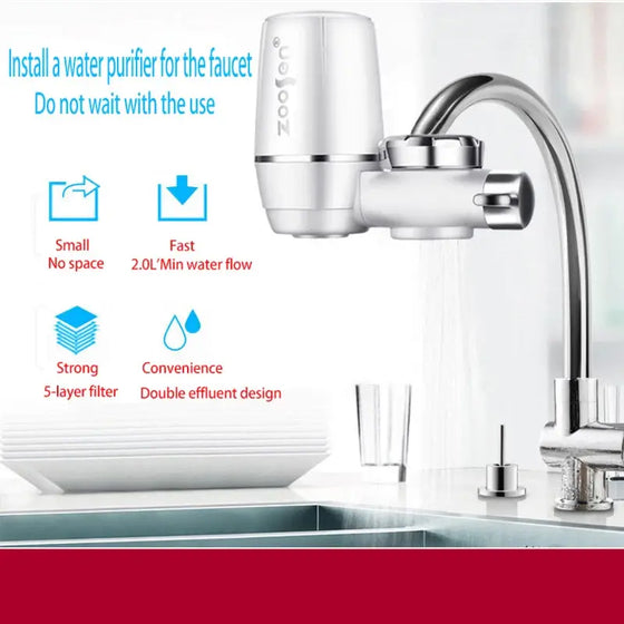 Filtro de agua para grifo compacto