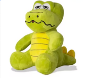 Peluche cocodrilo suave sentado 40 cm