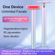 Masajeador Facial 4 en 1 LED Roja