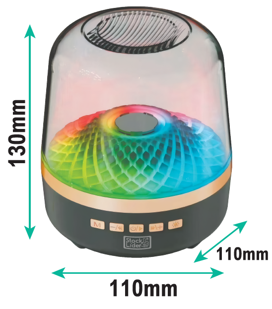 Altavoz RGB Bluetooth con luces LED