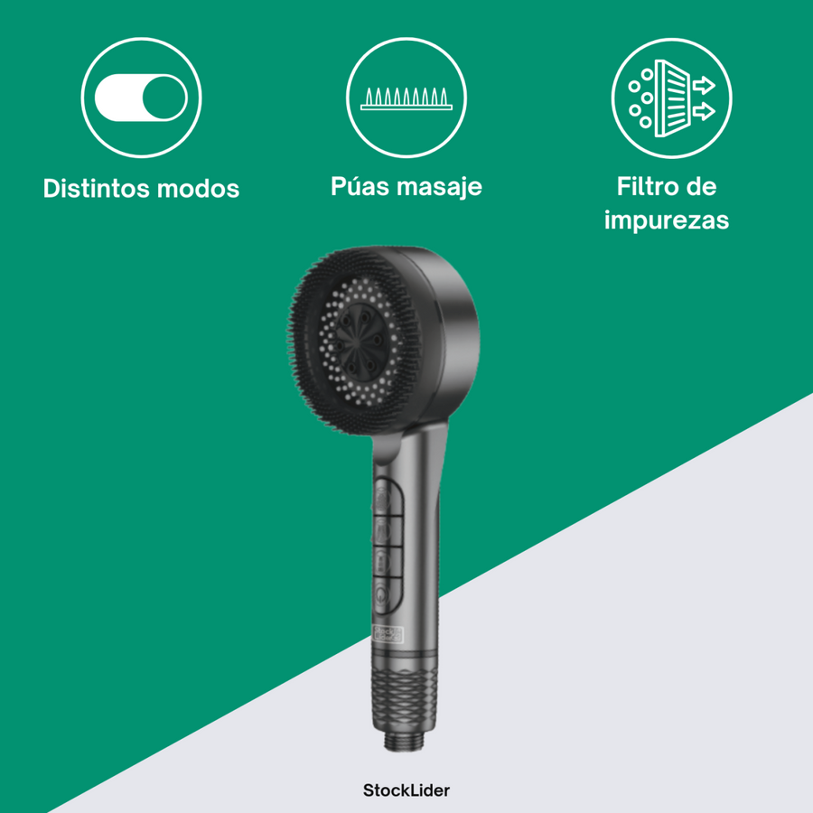 Cabezal de ducha multifunción con filtro