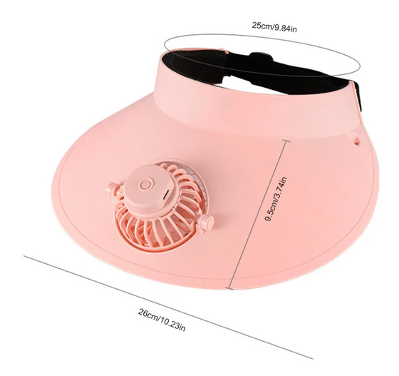 Gorra ventilador recargable USB