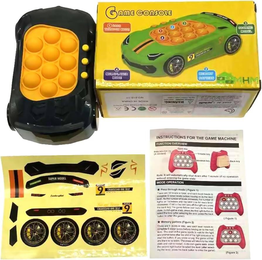 Juego de memoria Pop It coche antiestrés
