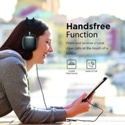 Auriculares Bluetooth negros con micrófono