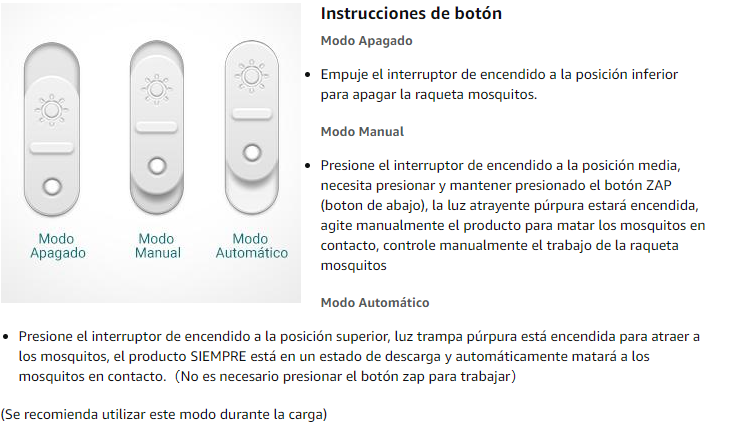 Matamoscas eléctrico recargable 2 en 1