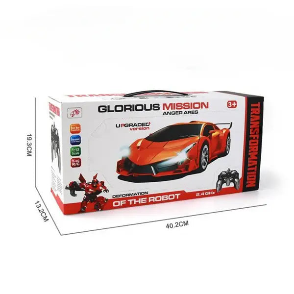 Coche robot transformable con mando