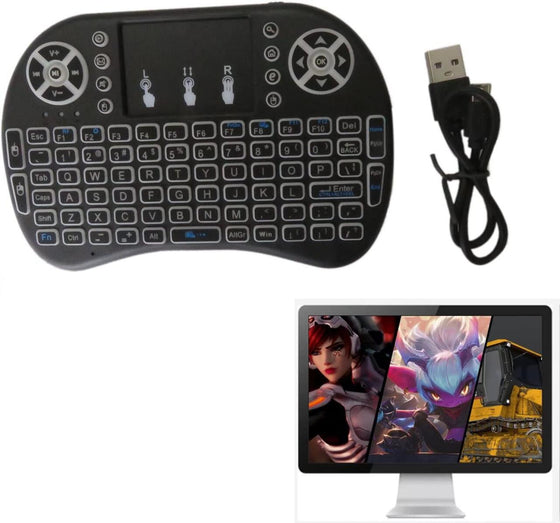 Teclado inalámbrico con touchpad para TV y PC