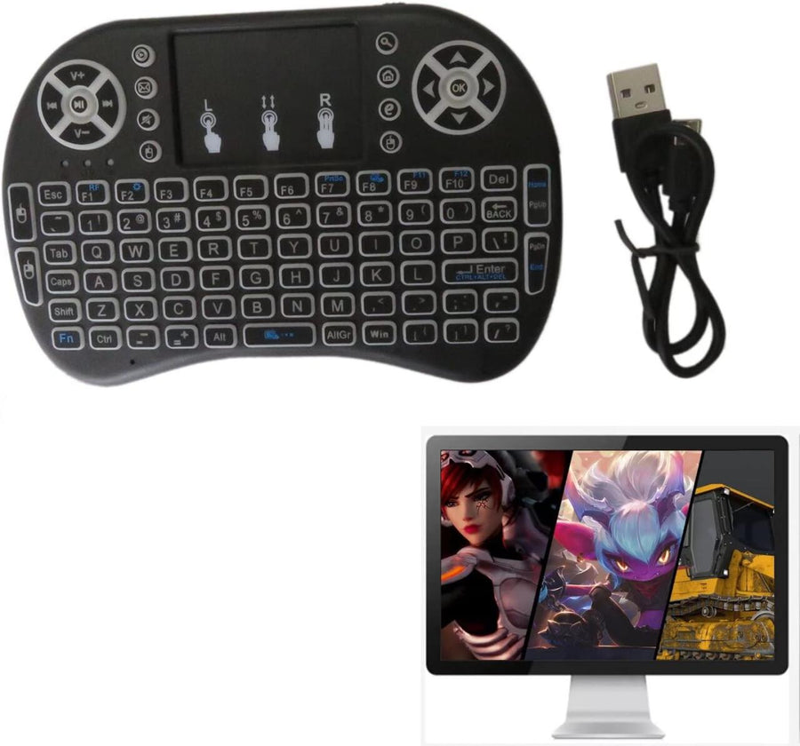 Teclado inalámbrico con touchpad para TV y PC