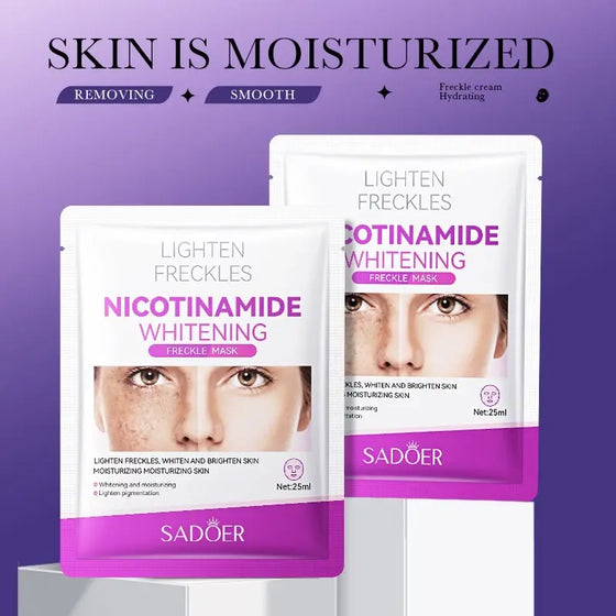 Mascarilla facial con nicotinamida
