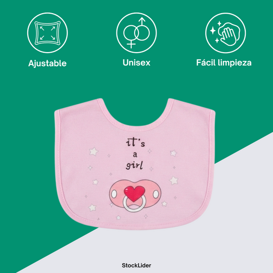 Baberos para bebé ajustables y cómodos