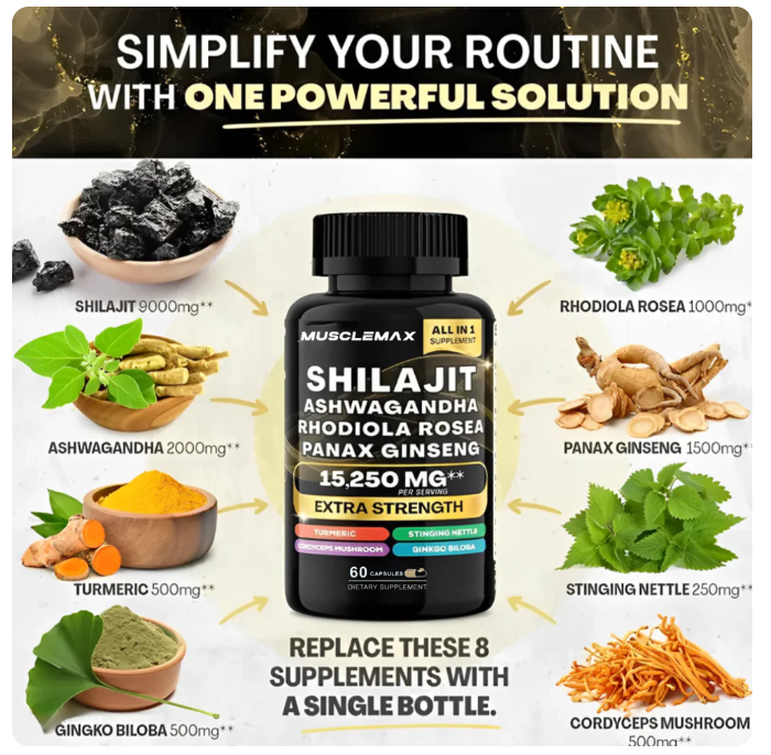 Shilajit Ashwagandha Rhodiola Ginseng