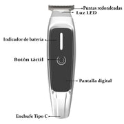 Cortapelo con pantalla digital USB