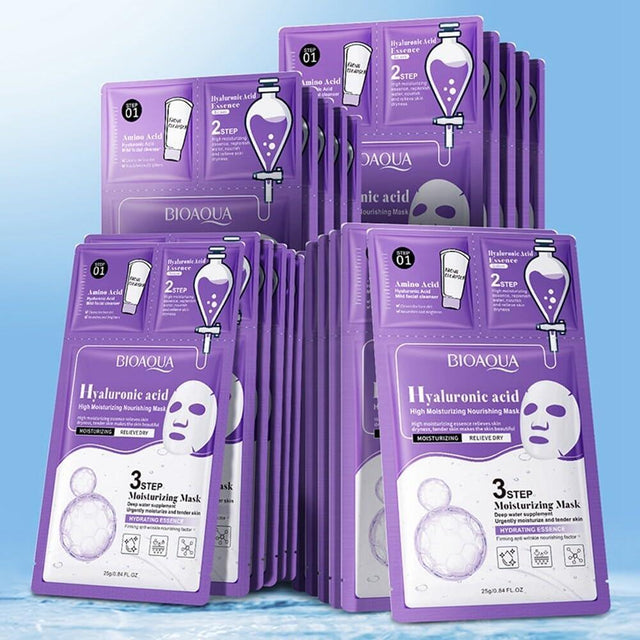 Mascarilla facial 3 pasos hidratante