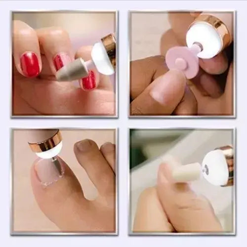Lima de uñas eléctrica con 5 cabezales