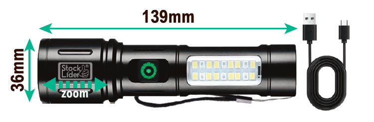 Luz potente en tu mano