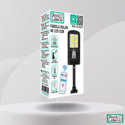 Farola solar 48 LED COB con sensor PIR